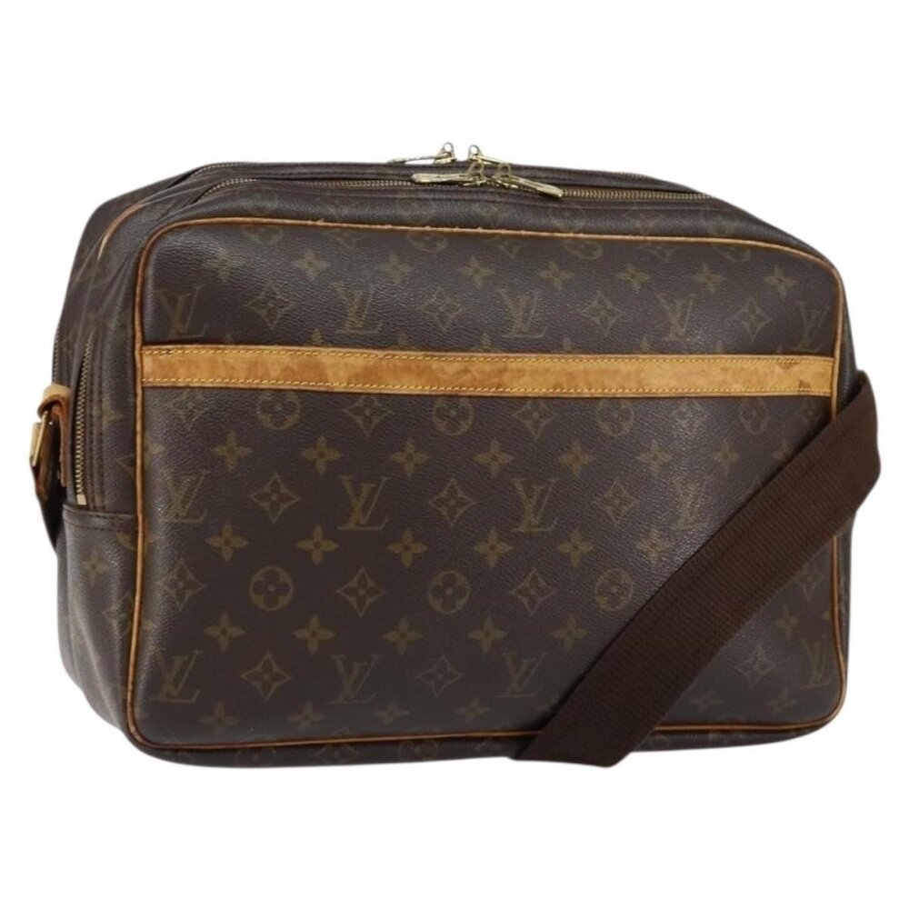 Authentic LOUIS VUITTON Monogram Reporter GM Shoulder Bag M45252 LV